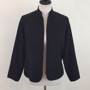 Studio Works Black Microfiber Faux Suede Jacket